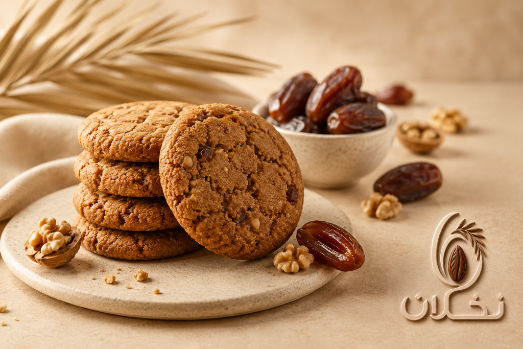 کوکی خرما وگردو